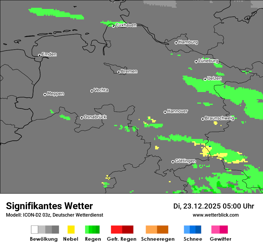 Modellkarten Signifikantes Wetter