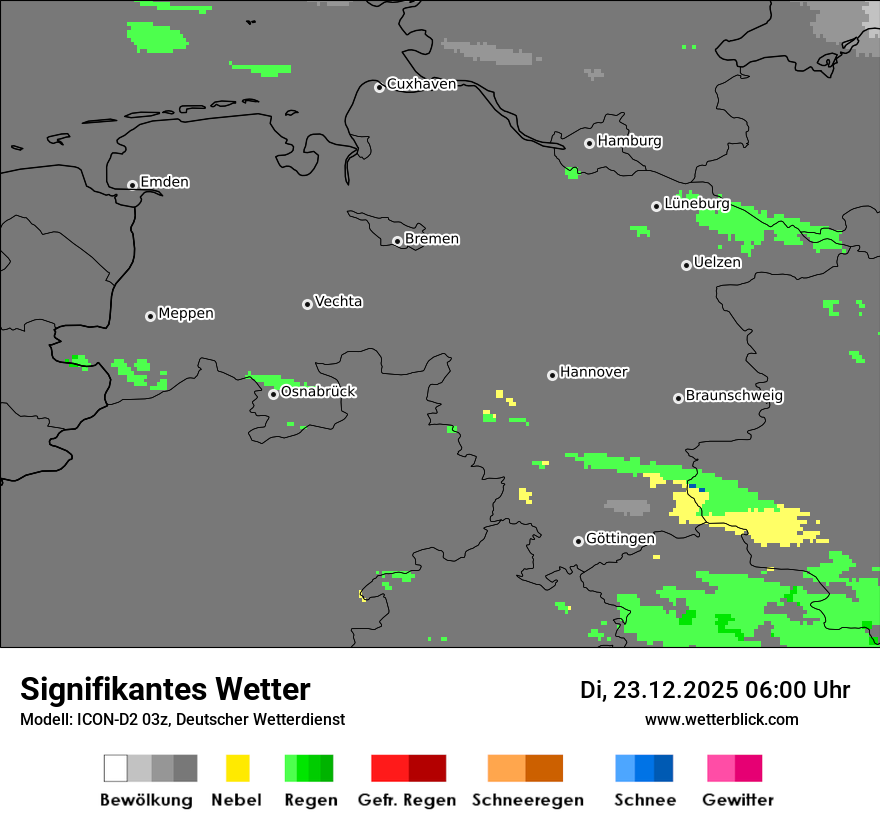 Modellkarten Signifikantes Wetter