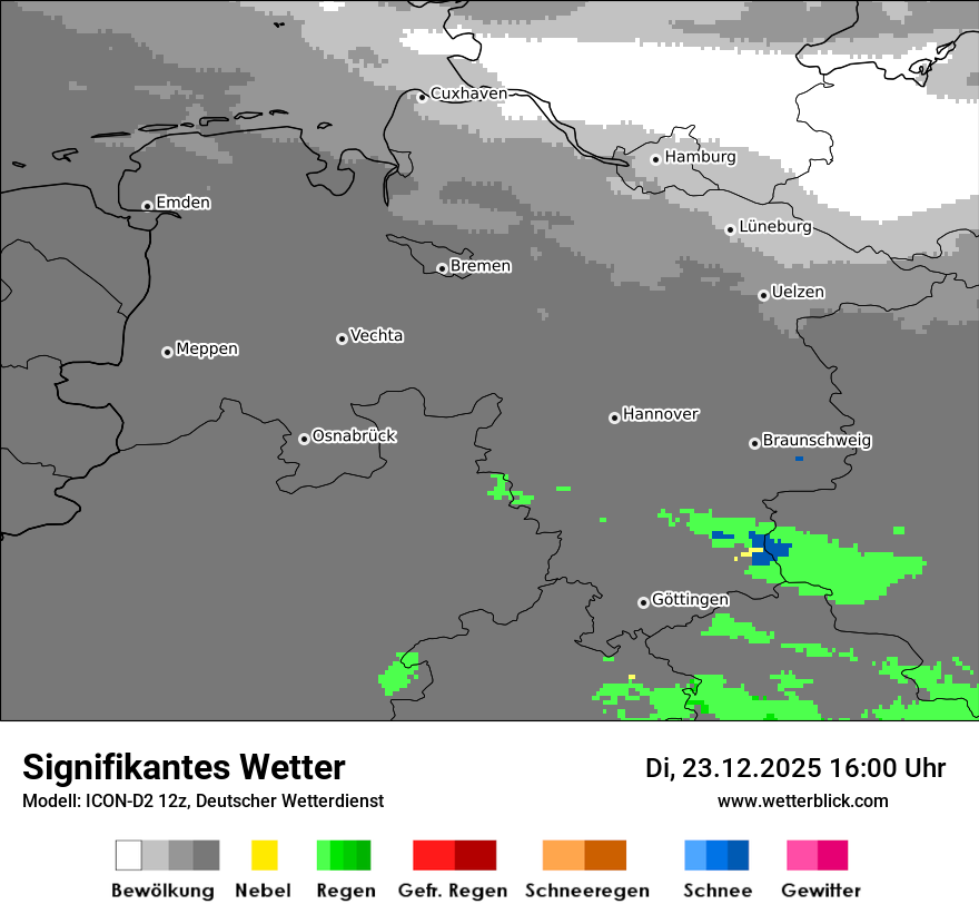 Modellkarten Signifikantes Wetter