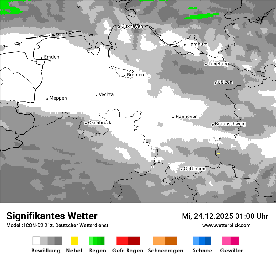 Modellkarten Signifikantes Wetter