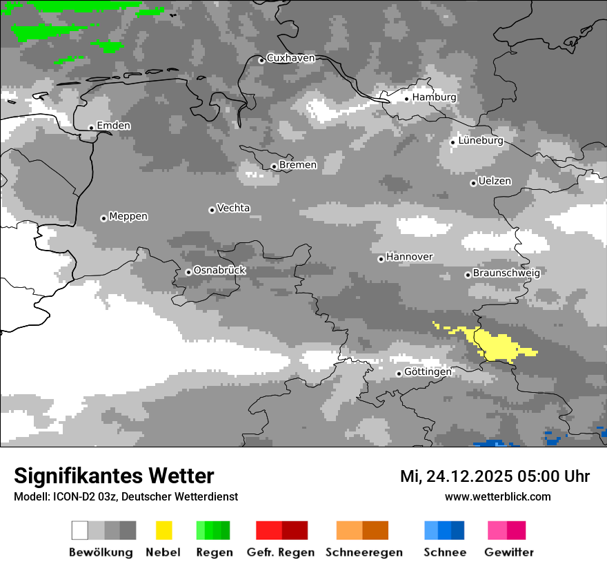 Modellkarten Signifikantes Wetter