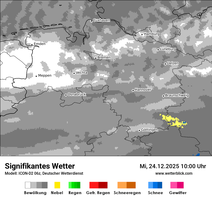 Modellkarten Signifikantes Wetter