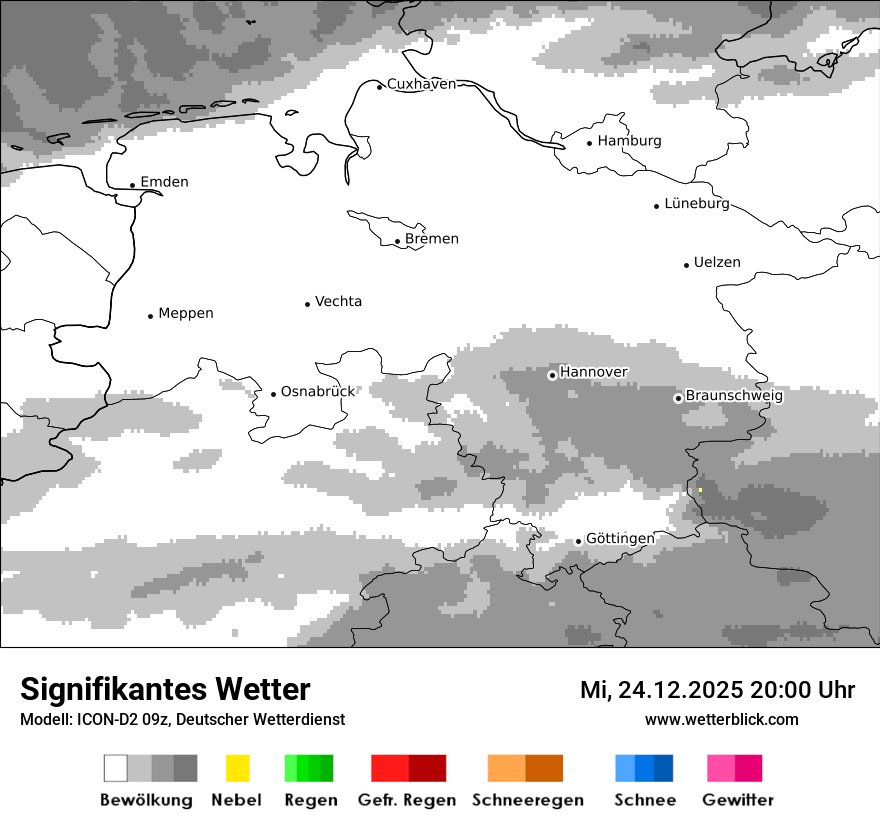 Modellkarten Signifikantes Wetter