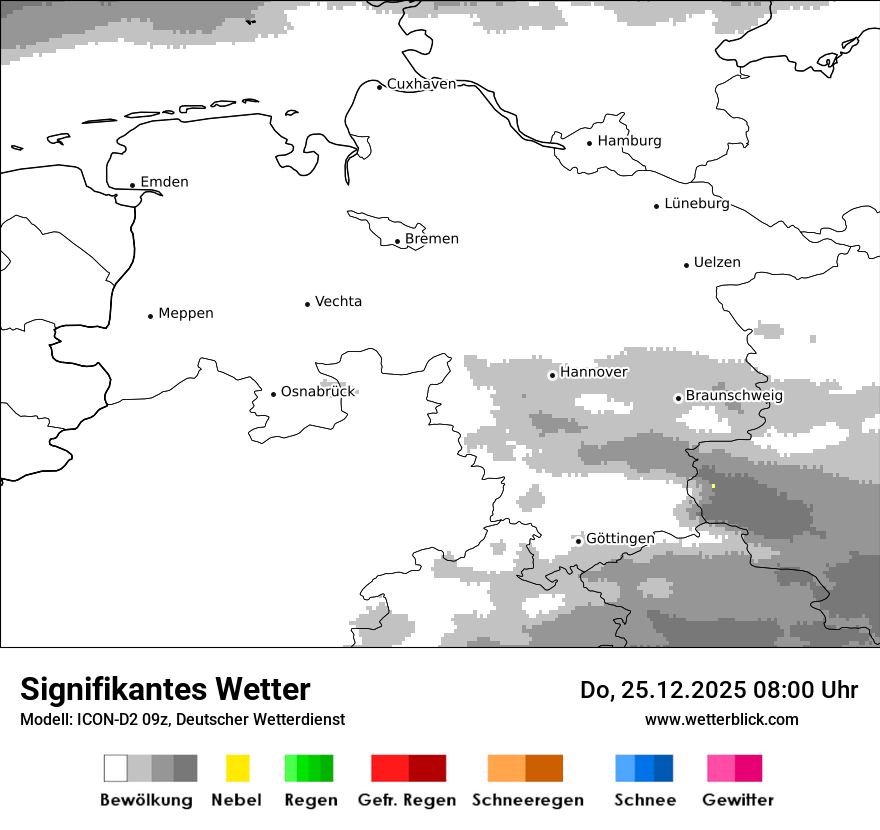 Modellkarten Signifikantes Wetter