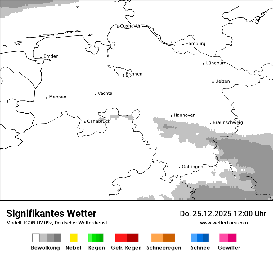 Modellkarten Signifikantes Wetter