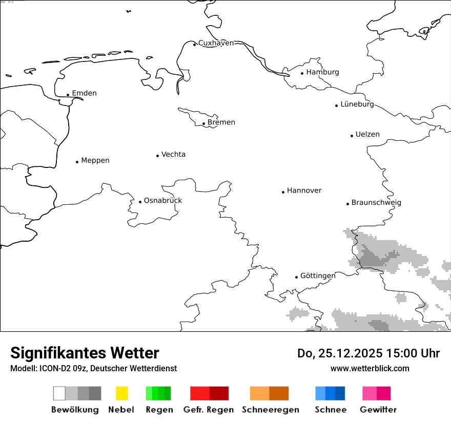 Modellkarten Signifikantes Wetter