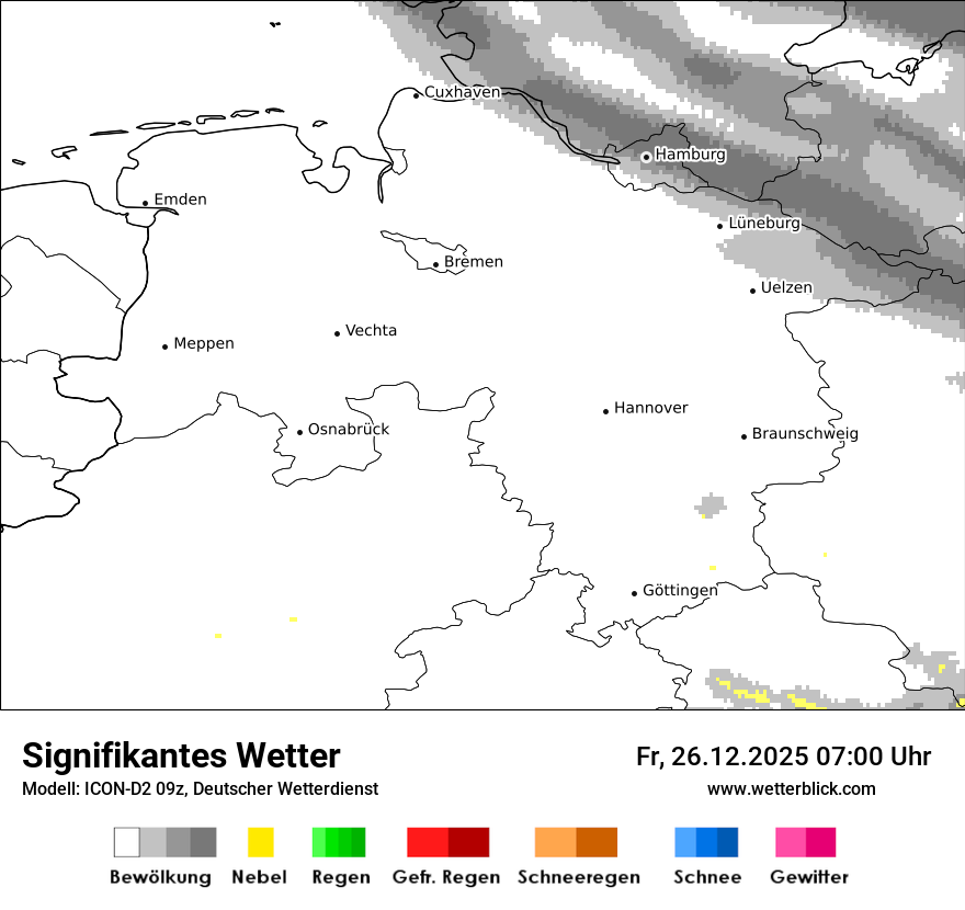 Modellkarten Signifikantes Wetter