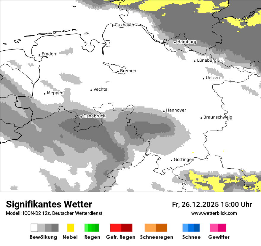 Modellkarten Signifikantes Wetter