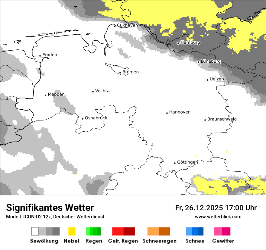 Modellkarten Signifikantes Wetter