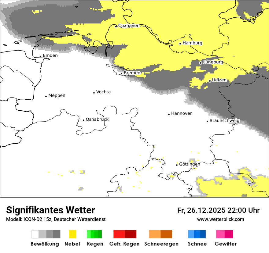 Modellkarten Signifikantes Wetter
