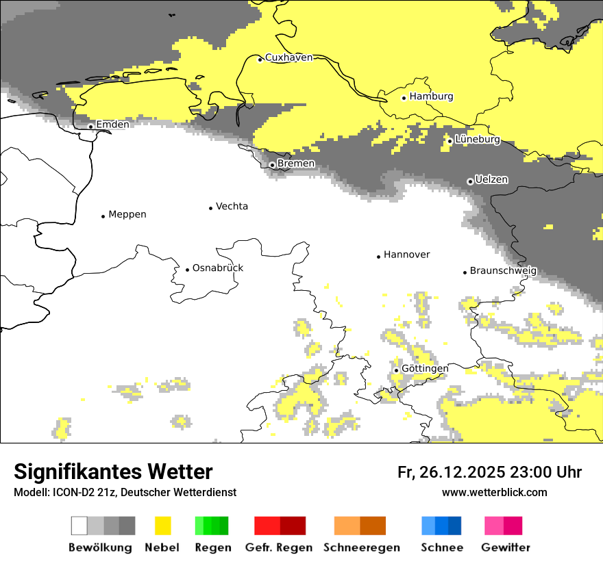 Modellkarten Signifikantes Wetter