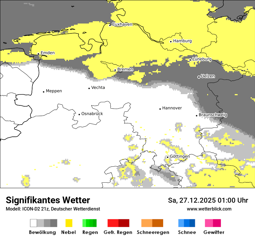 Modellkarten Signifikantes Wetter