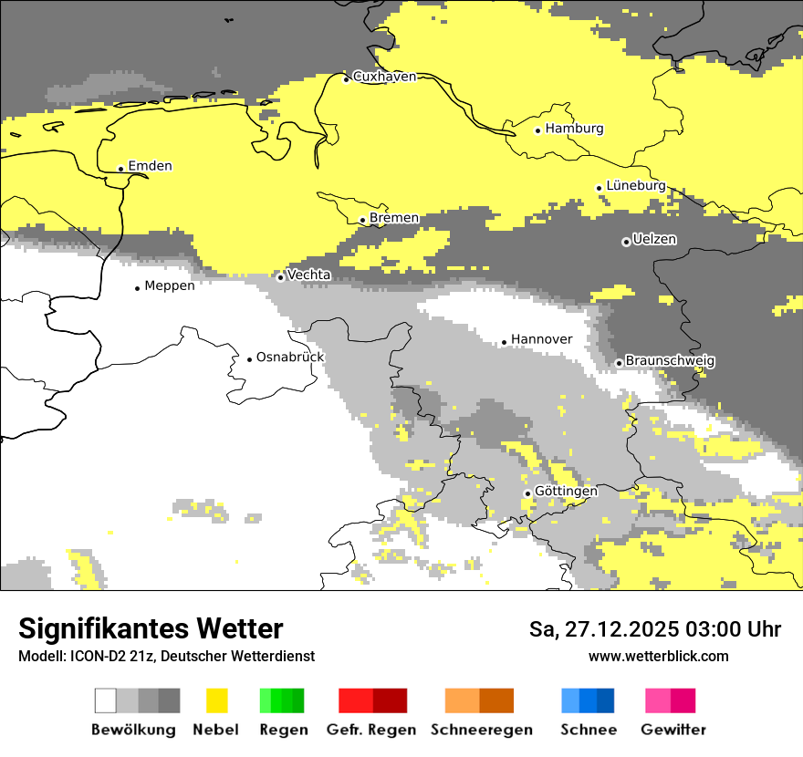 Modellkarten Signifikantes Wetter