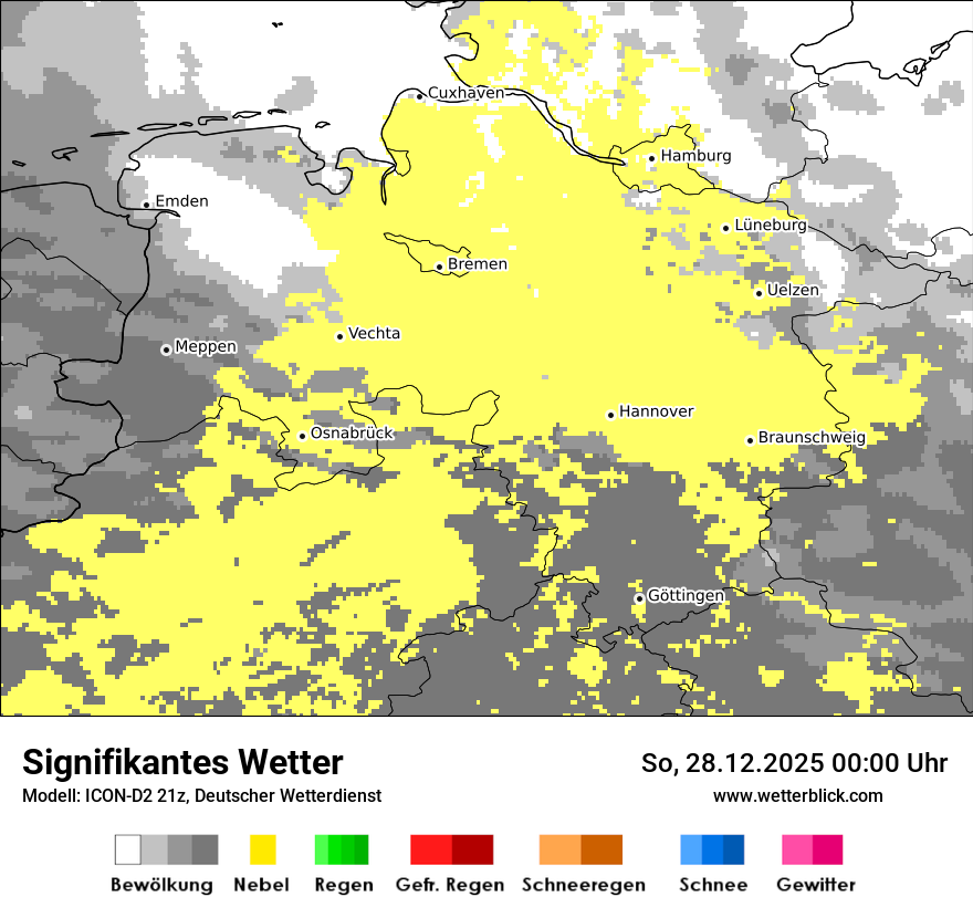 Modellkarten Signifikantes Wetter