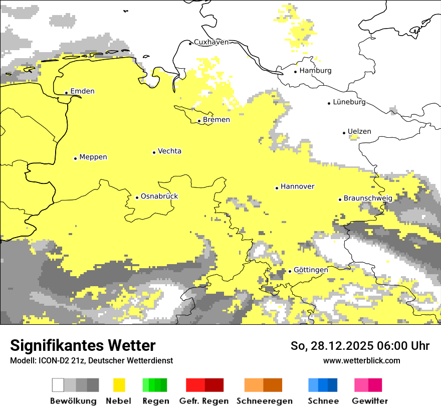 Modellkarten Signifikantes Wetter