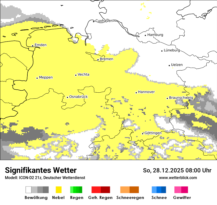 Modellkarten Signifikantes Wetter