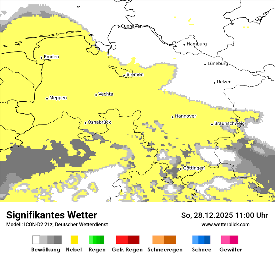 Modellkarten Signifikantes Wetter