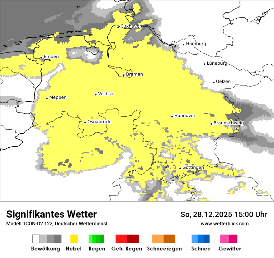 Modellkarten Signifikantes Wetter