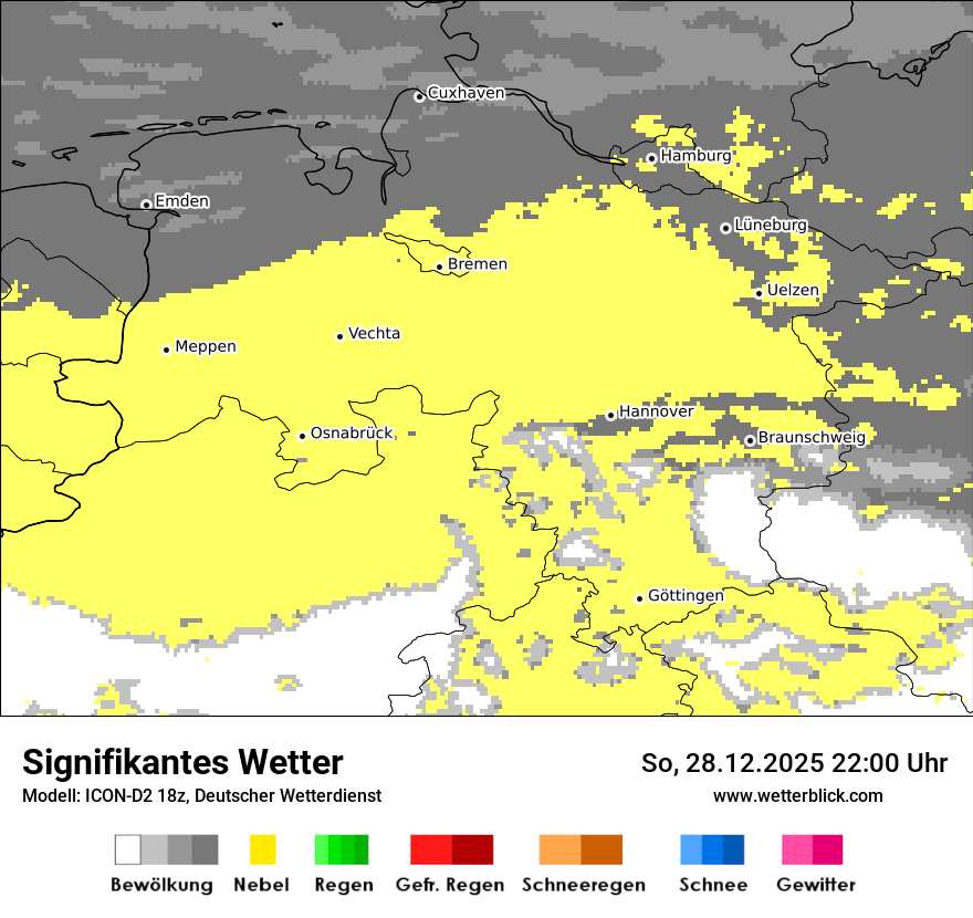 Modellkarten Signifikantes Wetter