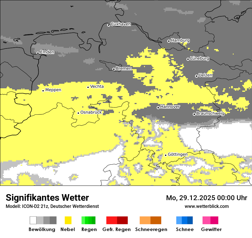 Modellkarten Signifikantes Wetter