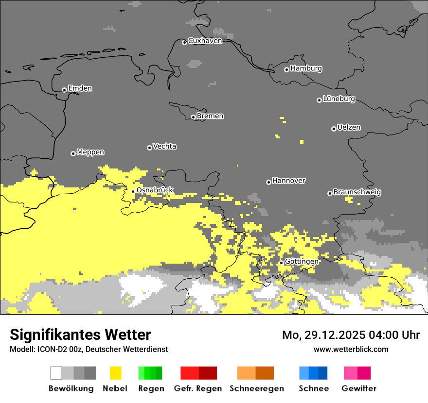Modellkarten Signifikantes Wetter