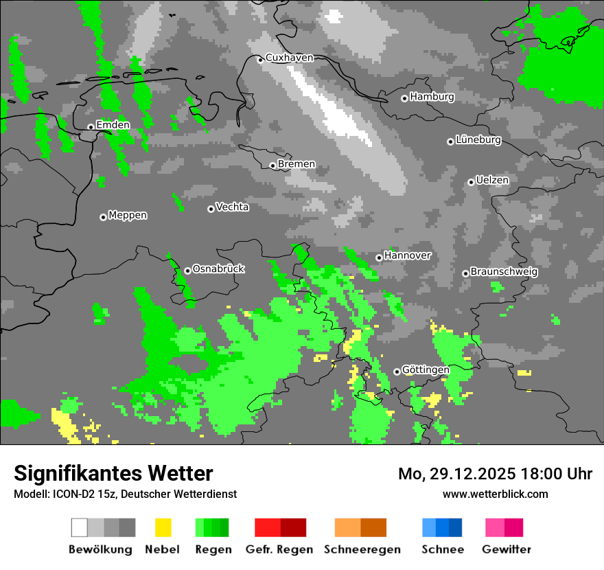 Modellkarten Signifikantes Wetter