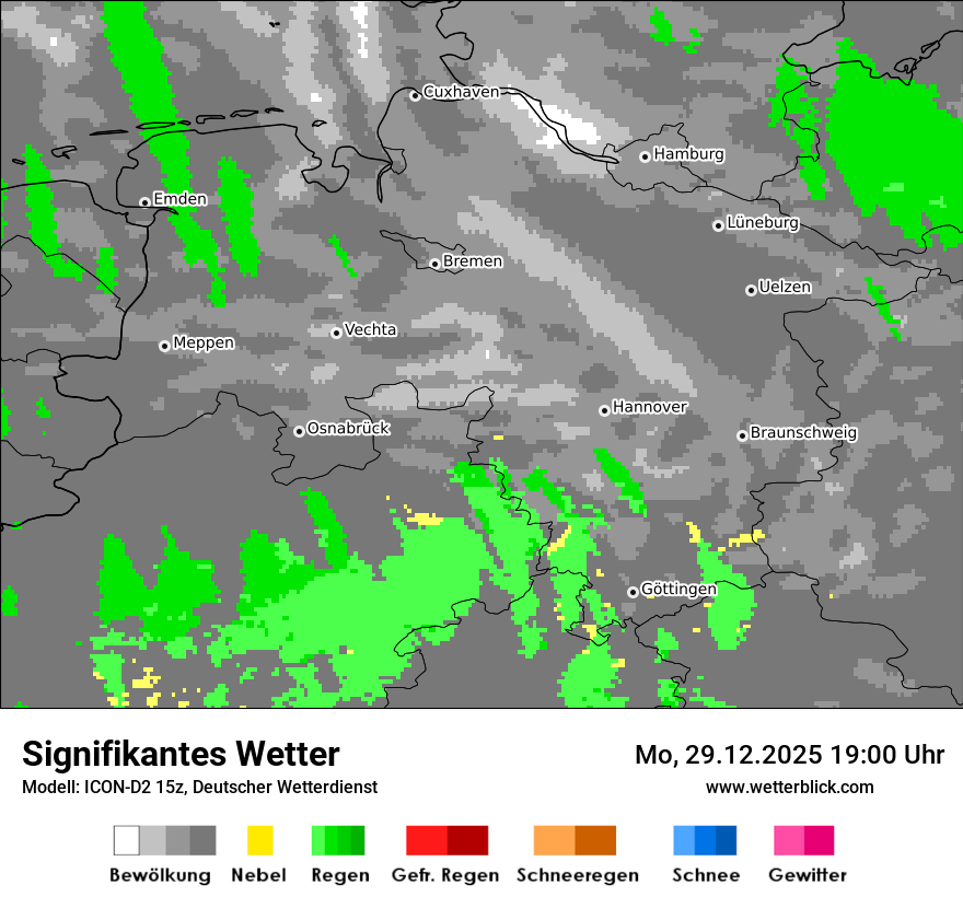 Modellkarten Signifikantes Wetter