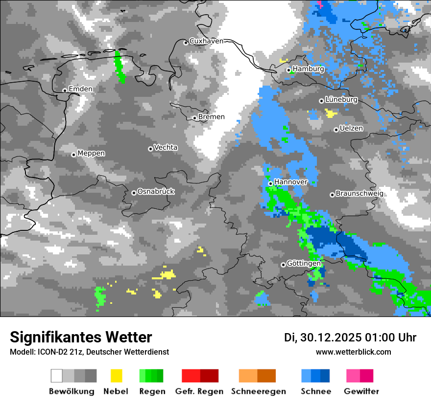 Modellkarten Signifikantes Wetter
