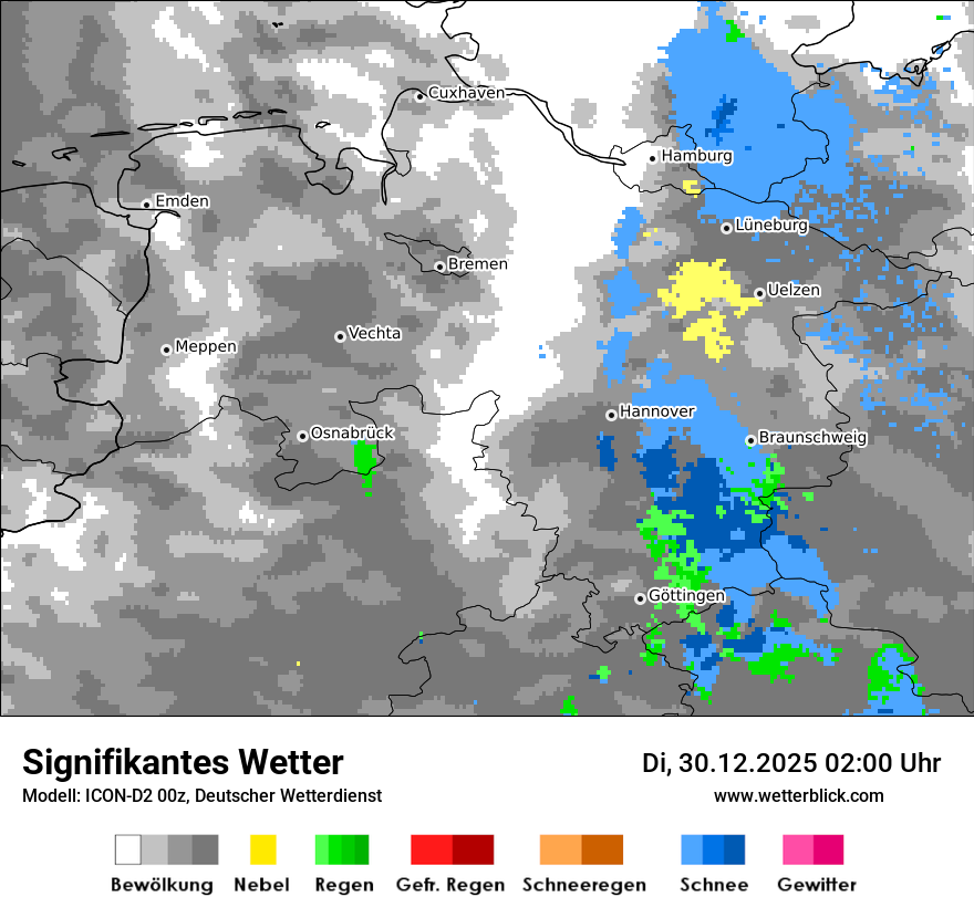 Modellkarten Signifikantes Wetter