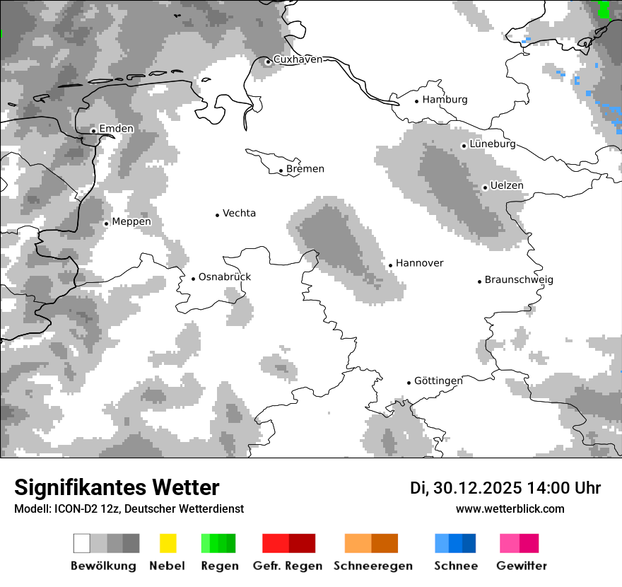 Modellkarten Signifikantes Wetter