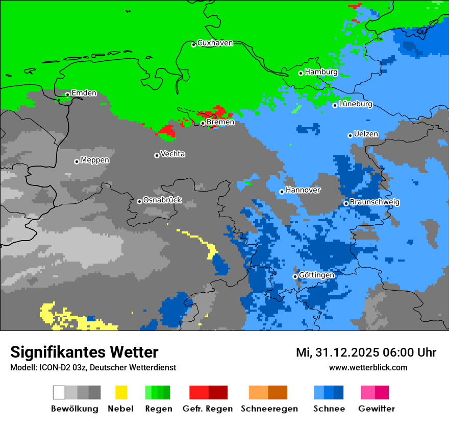 Modellkarten Signifikantes Wetter