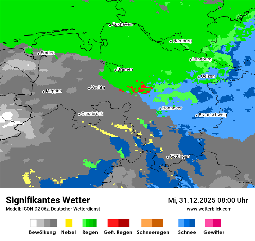 Modellkarten Signifikantes Wetter