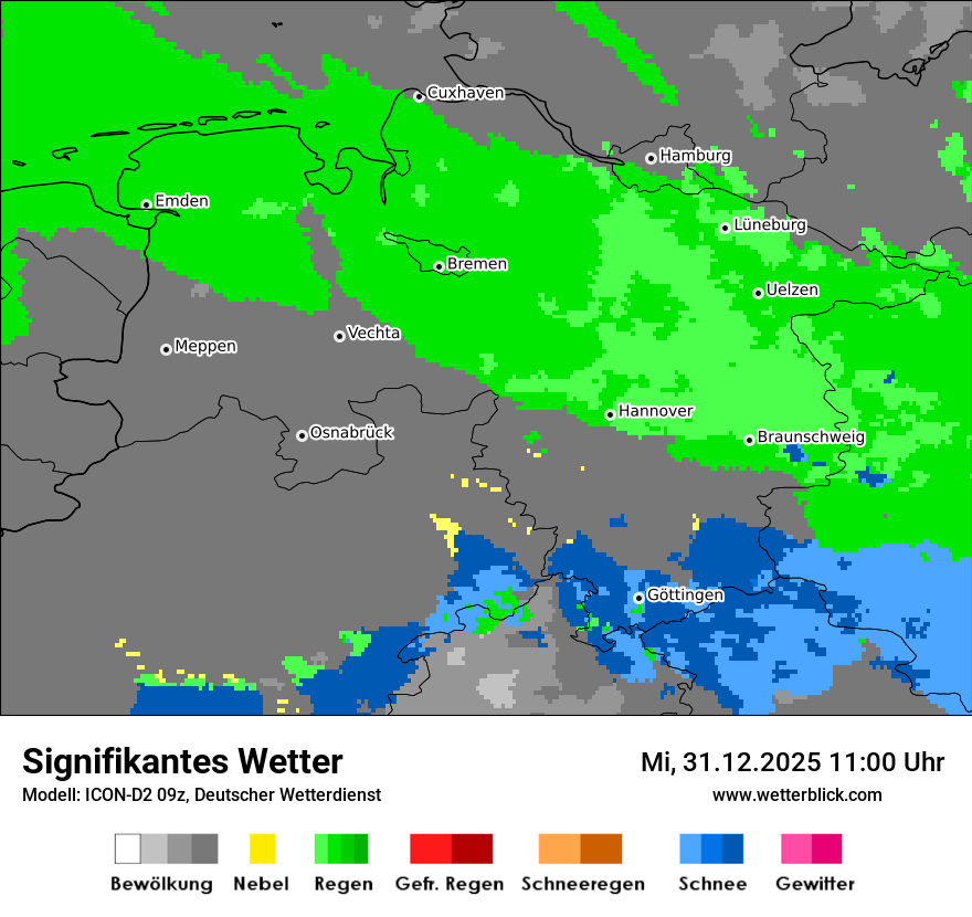 Modellkarten Signifikantes Wetter