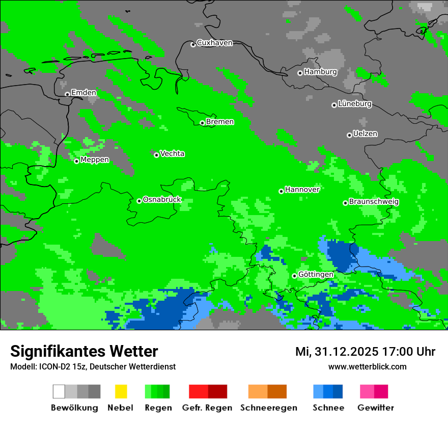 Modellkarten Signifikantes Wetter