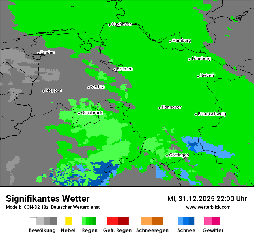 Modellkarten Signifikantes Wetter