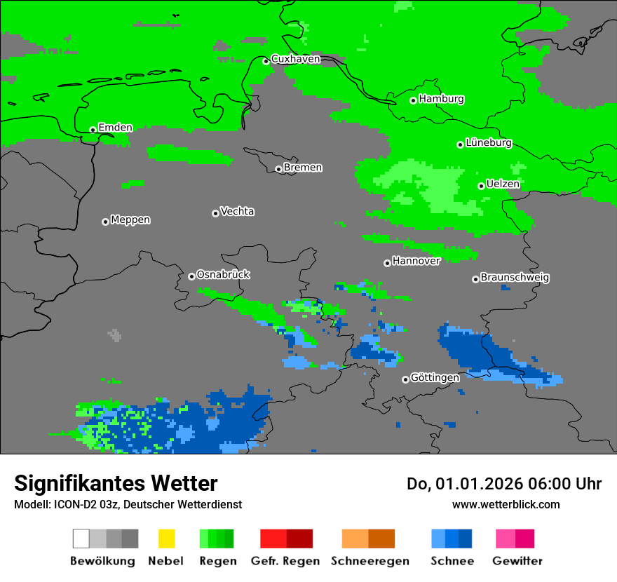 Modellkarten Signifikantes Wetter