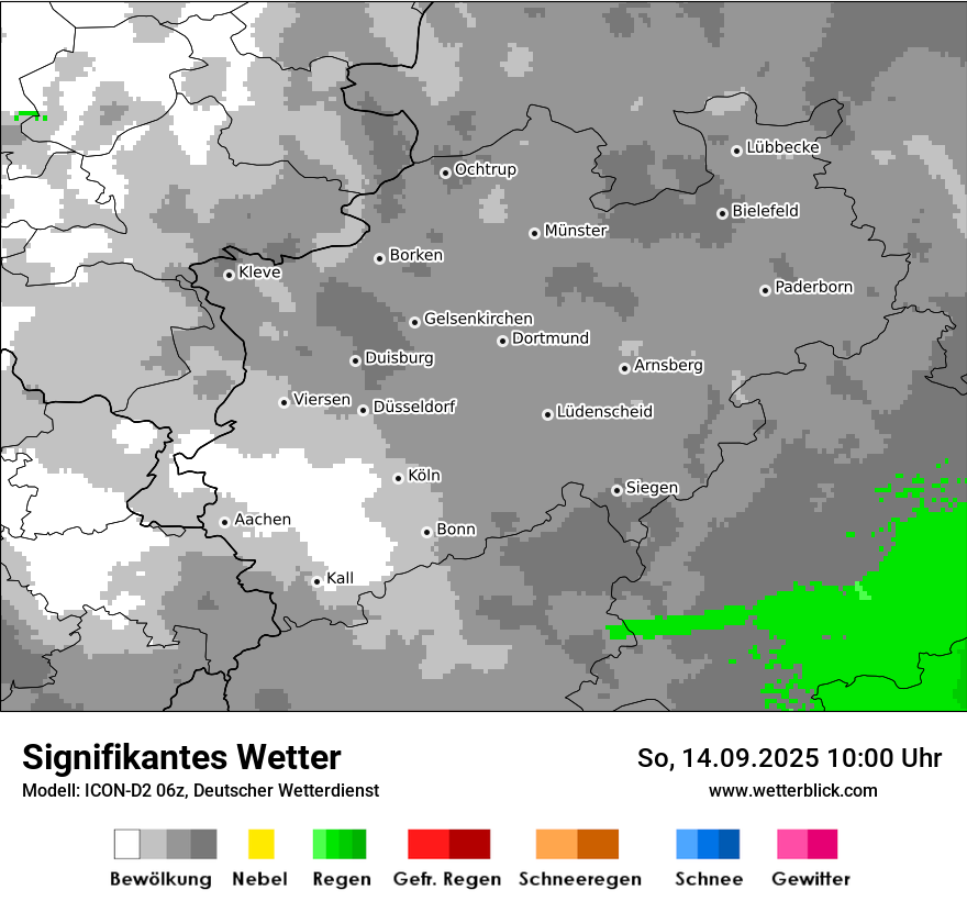 Modellkarten Signifikantes Wetter