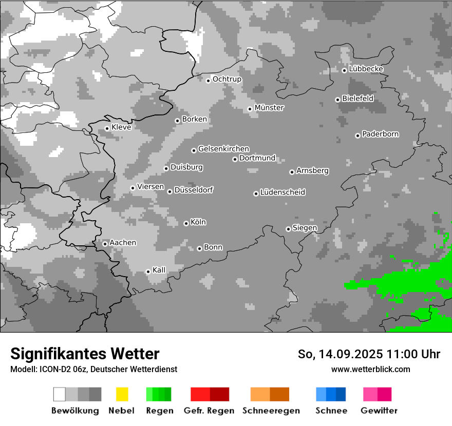 Modellkarten Signifikantes Wetter