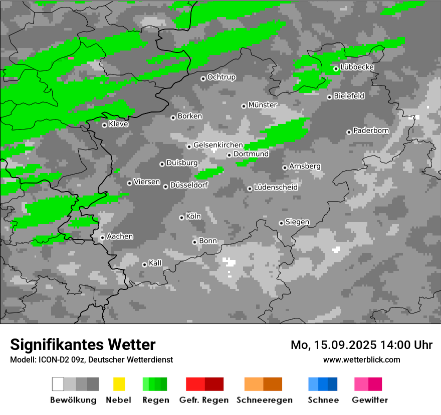 Modellkarten Signifikantes Wetter
