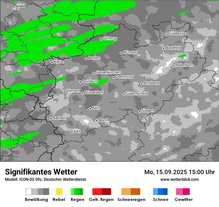 Modellkarten Signifikantes Wetter