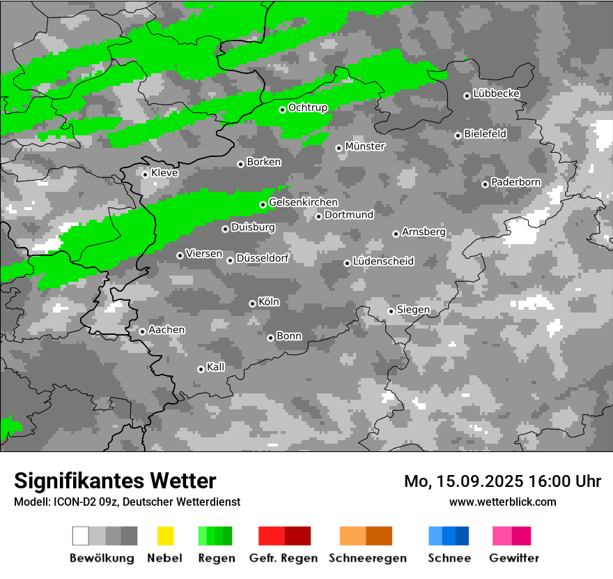 Modellkarten Signifikantes Wetter