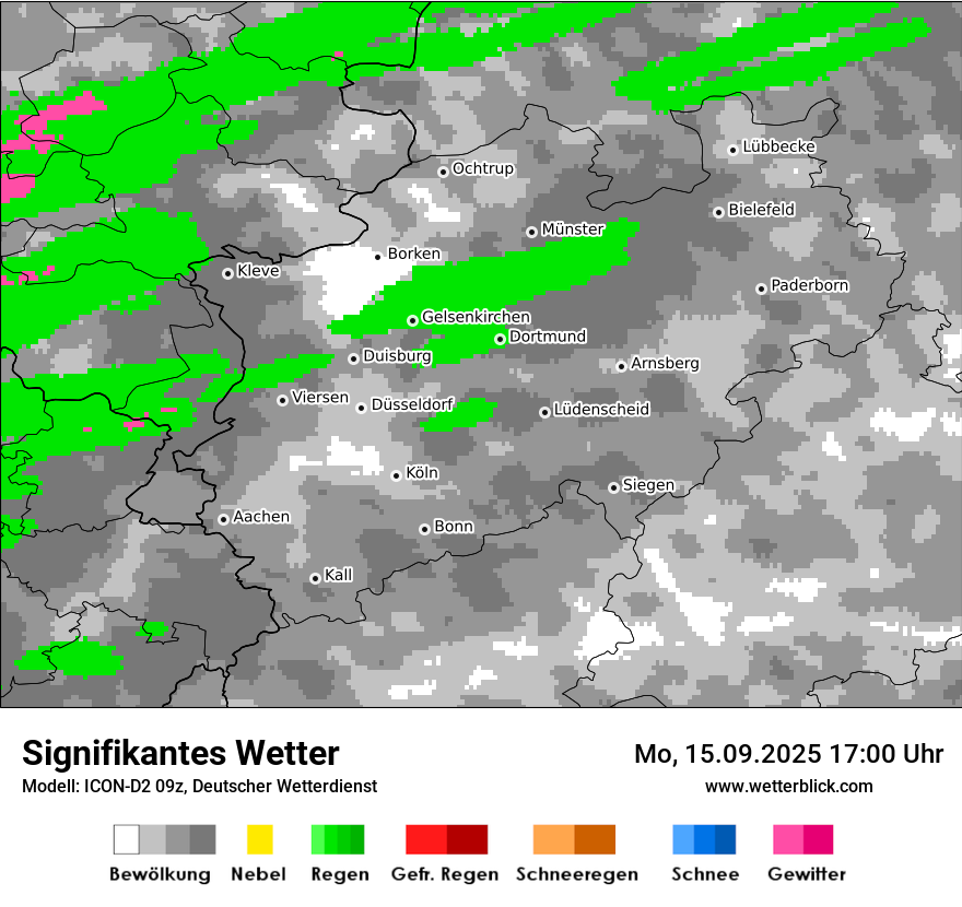 Modellkarten Signifikantes Wetter