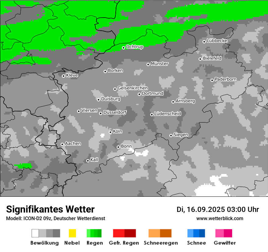Modellkarten Signifikantes Wetter