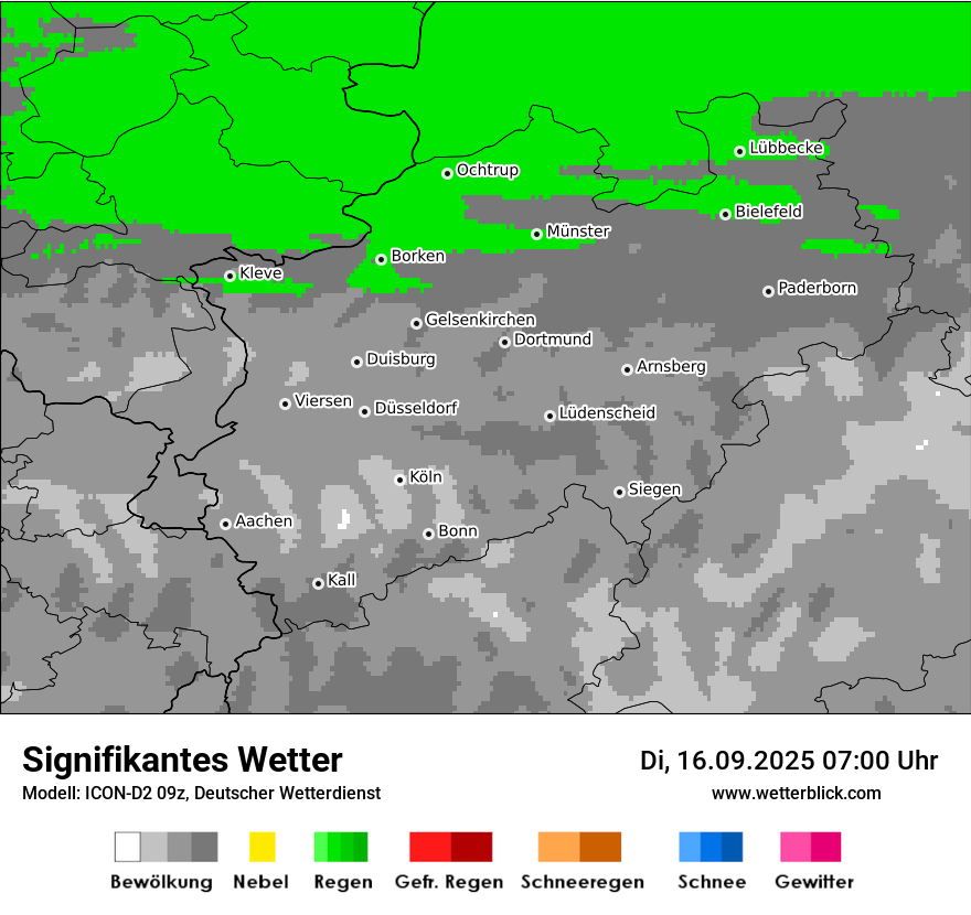 Modellkarten Signifikantes Wetter