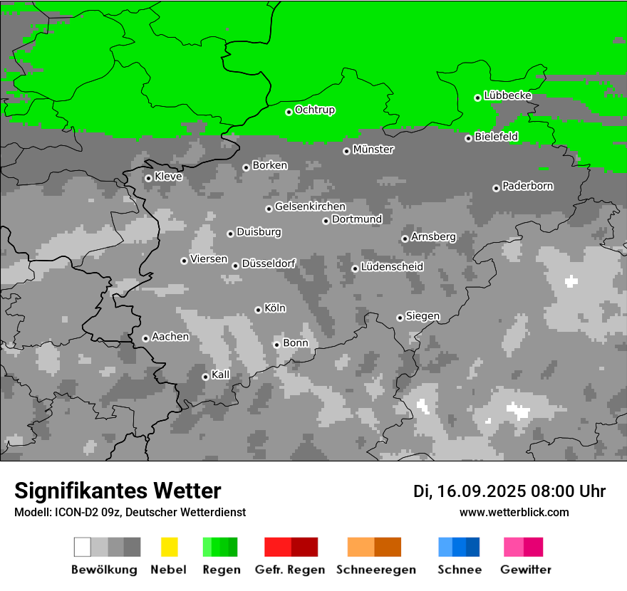 Modellkarten Signifikantes Wetter