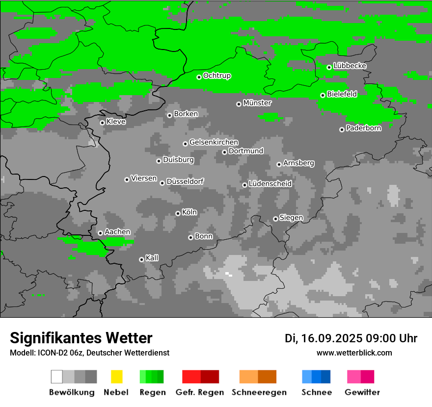 Modellkarten Signifikantes Wetter