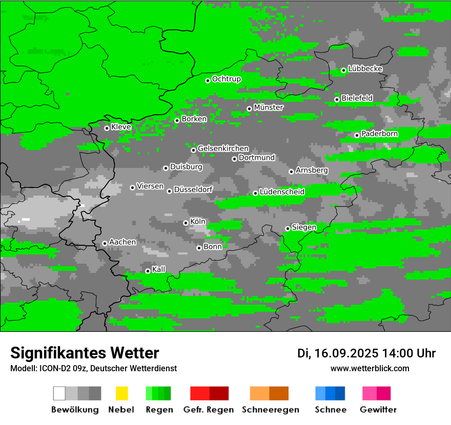 Modellkarten Signifikantes Wetter