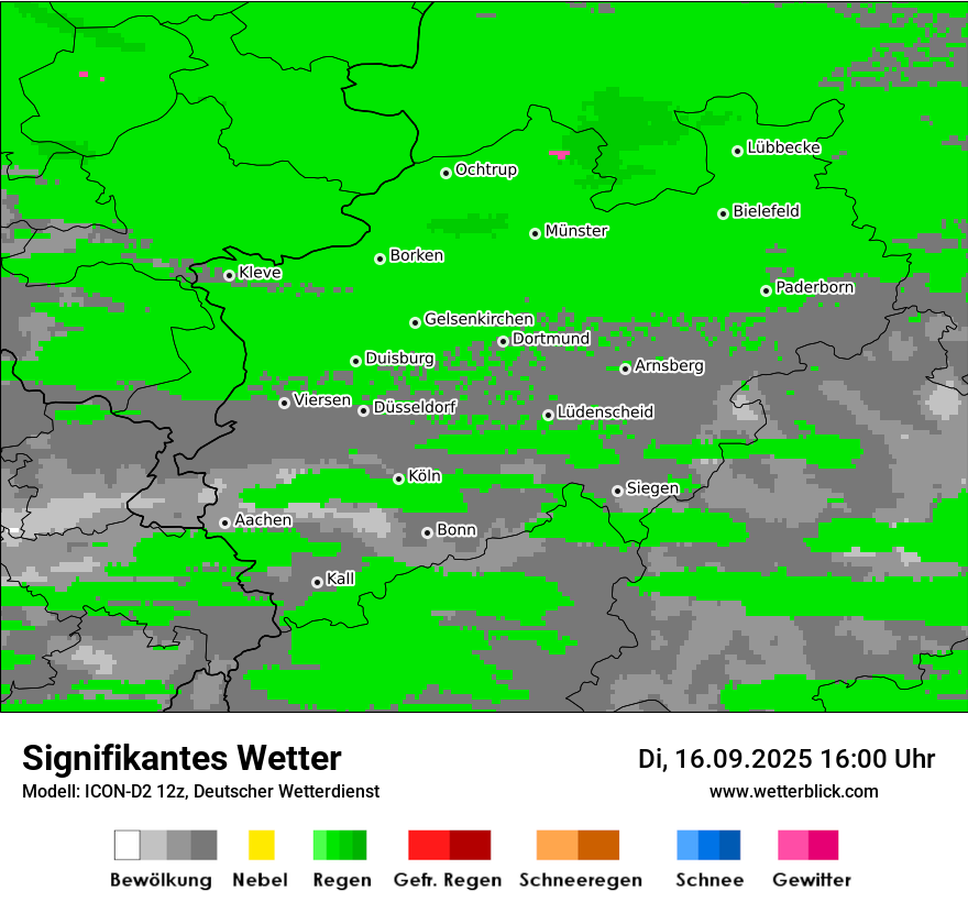 Modellkarten Signifikantes Wetter