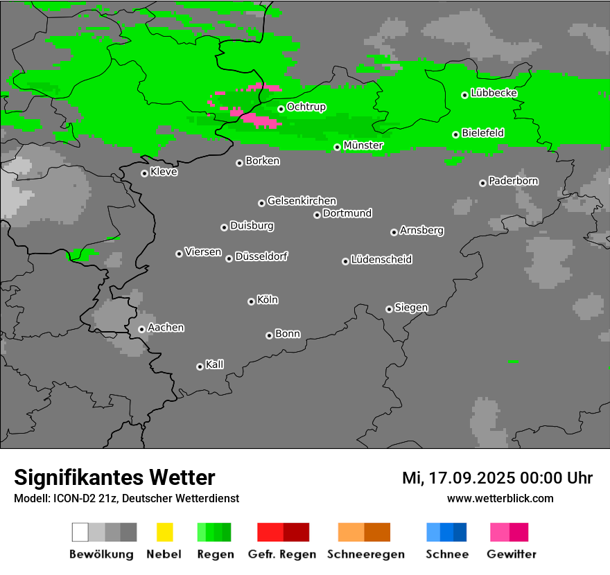 Modellkarten Signifikantes Wetter