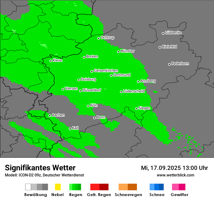 Modellkarten Signifikantes Wetter